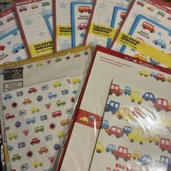 車のレターセット 3種類 7セット