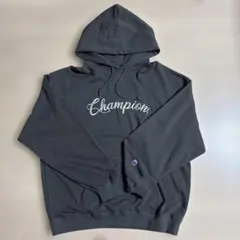 Champion チャコールグレー フード付きパーカー X-LARGE