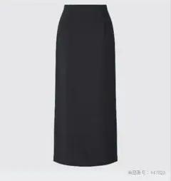 UNIQLO　ストレッチダブルフェイスナロースカート　黒　М
