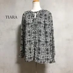 TIARA 2way グレンチェックプリントブラウスのサムネイル