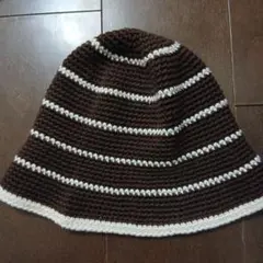 ストライプニットハット