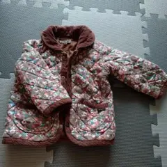 キッズ 女児 花柄 厚手アウター80cm