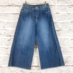 r279 barnyard stormワイドレッグデニムパンツ 濃いデニムブルー