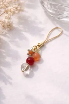 天然石のストラップ