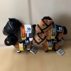 イクイノックス アーモンドアイ アイドルホース ぬいぐるみ セット