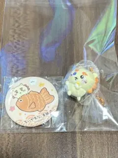 ちいかわ　シーサー　川越限定　ノベルティ缶バッジ　マスコットつきビスケット