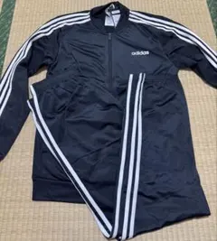 adidas ジャージ上下セット DV2448 ブラック/ホワイト J50