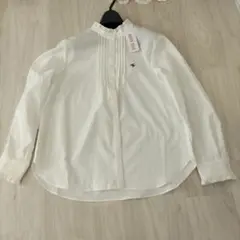 タグ付き　ANY SISピンタックフリルシャツ長袖 ホワイトシャツ Mサイズ