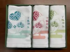 下鴨神社 葵の絵 タオルセット 34×34cm 3枚入