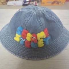 セサミストリート デニムバケットハット