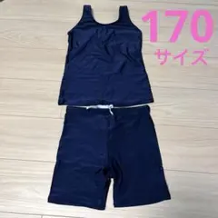 ネイビー 水着セット タンクトップとショートパンツ