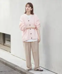 B.C STOCK ベーセーストック ラーベン編みカーディガン 春夏