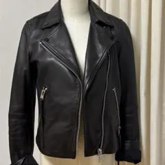ALLSAINTS レザーライダースジャケット ブラックのサムネイル