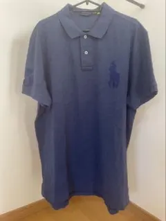 Polo Ralph Lauren ポロシャツ ビッグポニー グレーネイビーXL