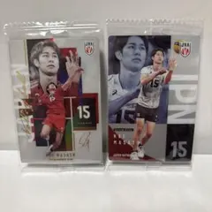 バレーボール男子日本代表 甲斐優斗トレーディングカード 2枚ツインウエハース