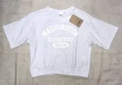 プリントTシャツ グレー 110 ゆるサイズ 男女兼用 タグ付き新品のサムネイル