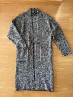 ロングカーディガン グレー