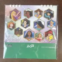 【新品未開封】 2026年 ディズニープリンセス 卓上カレンダー