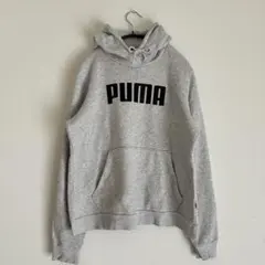 PUMA パーカー BIGロゴ レディース Lサイズ グレー