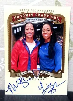 Mikele Barber 姉妹 直筆 サイン カード auto topps