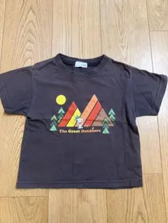 b.ROOM スヌーピー Tシャツ 100 ダークブラウン ビールーム
