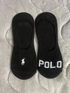 Polo ブラック スニーカーソックス2足セット
