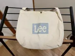 Lee ロゴ入りキャンバスショルダーバッグ