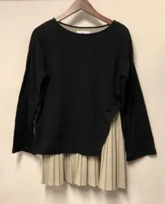 新品　AZUL moussy アズールマウジー　黒カットソー　M