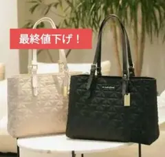 JILL by JILLSTUART　キルティングA4トートバッグ(黒)