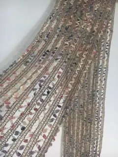 ドレスアップ用　ストール　ボウタイ　リボン　ヴィンテージ ラメ混