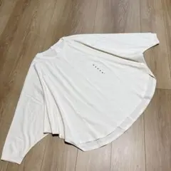 【新品未使用】ユニクロ　ドルマン袖Ｔシャツ7分袖Mサイズ　綿100 オフホワイト