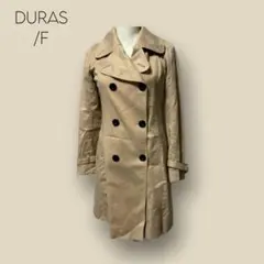 544 【DURAS】　トレンチコート　レース　ピンクベージュ　ベルトなし