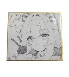 手描きイラスト 色紙 ファンアート