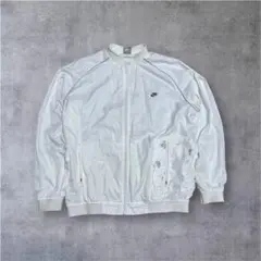 Nike ナイキ ナイロンジャケット ホワイト 地図柄 vintage L