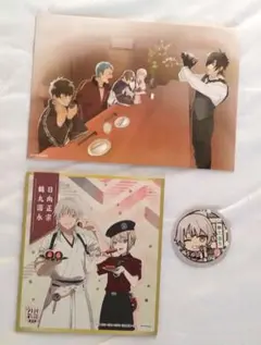 刀剣乱舞廻映画入場特典、刀剣乱舞花丸ファミリーマートコラボ色紙鶴丸国永＆日向正宗