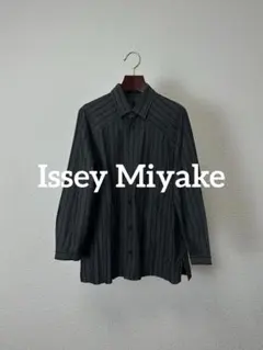 ISSEY MIYAKE プリーツプリーズ 長袖シャツ 襟付 サイズ4 - メルカリ