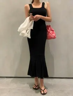 ブラックキャミワンピース マーメイドワンピース