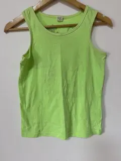 蛍光グリーン ノースリーブタンクトップ150cm