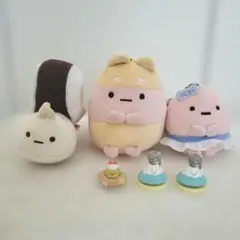 すみっコぐらしタピオカ ぬいぐるみ マスコット 6点セットのサムネイル