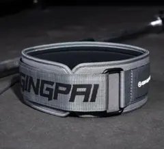 GINGPAI トレーニングパワーベルト グレー 　L
