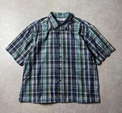 90s archive c-boy シティボーイ短文半 袖チェックシャツ