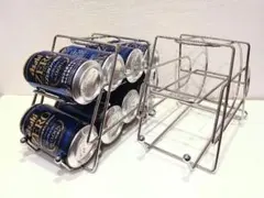 缶ストッカー 2個セット 冷蔵庫収納 缶ディスペンサー ワイヤーラックのサムネイル