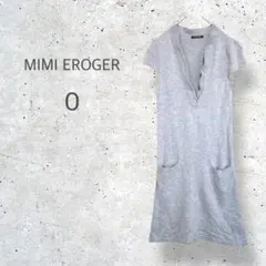 【MIMI & ROGER】　オーバーVネック　半袖　ニットワンピース　小さい