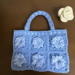 手編み☆モチーフバッグ　NO73