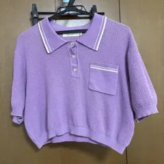 moussy 半袖　ポロシャツ　紫　パープルのサムネイル