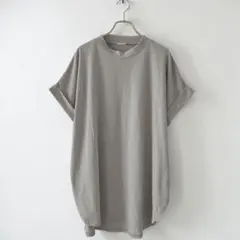 ZOOTIE ズーティー(F)チュニック丈 オーバーサイズTシャツ グレージュのサムネイル