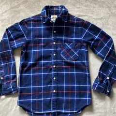 CLASS-5 長袖　ネルシャツ ネイビー　レッドチェック　Sサイズ