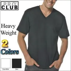即購入禁止！M～5XL PRO CLUB ヘビーウェイト Vネック無地 Tシャツ