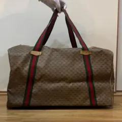 GUCCI グッチ ボストンバッグ マイクロGG A4大容量 肩掛け ベージュ