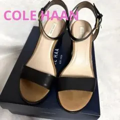 ★美品★COLE HAAN アンクルストラップサンダル ブラック37のサムネイル
